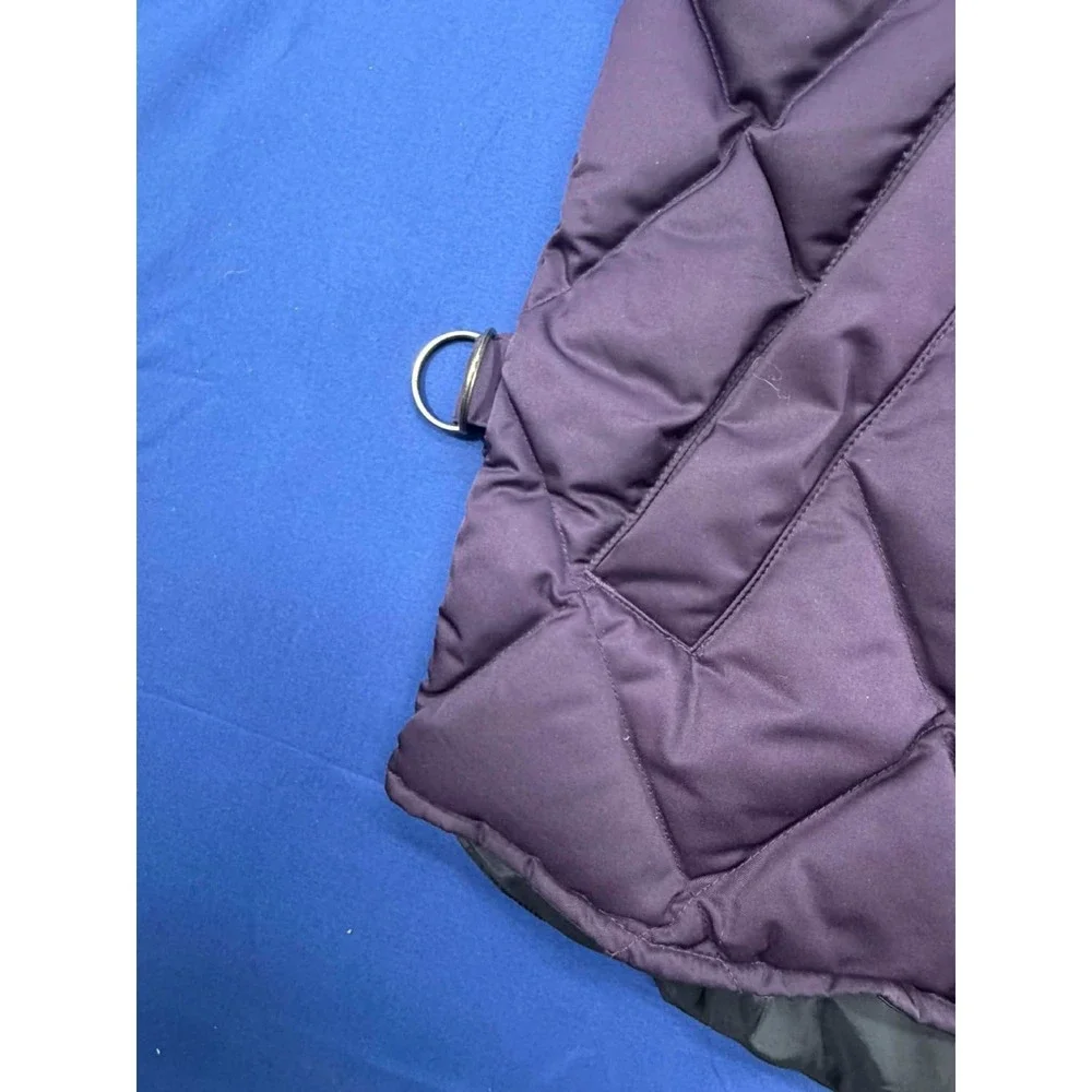 Vintage‎ Eddie Bauer Women Goose Down Puffer Vest Purple Sz Petite Small